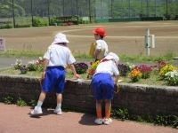 校庭探検の様子③