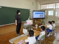 歯磨き指導の様子①