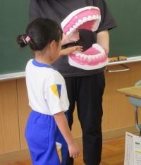 歯磨き指導の様子②