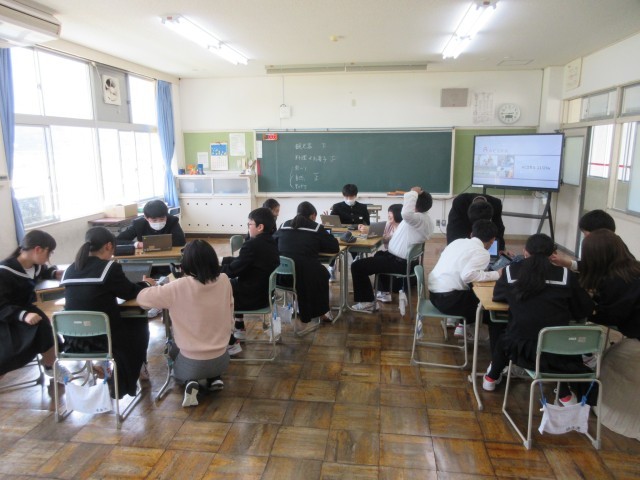 ２年：総合学習テーマ決め